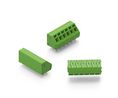 Barrette pour circuits imprimés, Traversant, 5.08mm Pas, 45 °, Enfichable, 6 Pôles