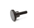 Ganter GN.29711 Black Knurled Clamping Knob, M4 x 20, Threaded Stud, Black, Pack of 10 pieces
