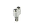 ifm electronic Side Entry Circular Connector Adapter1M122M12Female Pole Pole