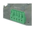 Amphenol Industrial V71271500000G Series Pluggable Terminal Block, 12-Contact, 5 mm Pitch, 1-Row