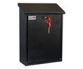 Black Mailbox, 365 mm x 270mm x 110 mm, Schwarz
