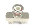 Tee 50Ohm Coaxial Adapter BNC Plug Plug to BNC Socket 4GHz