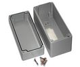 Hammond 1590Z Series Grey Aluminium Enclosure, IP68, Flanged, Grey Lid, 175 x 80 x 60mm 60x80mm