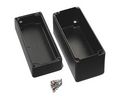 Hammond 1590Z Series Black Die Cast Aluminium Alloy Enclosure, IP68, Flanged, Black Lid, 175 x 80 x 60mm 80x60mm