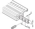nVent SCHROFF Guide Rail Horizontal Rail for Use with Cases, Subracks, Steel