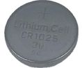 CR1025 Button Battery, 3V, 10mm Diameter, Single