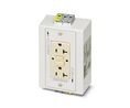 Phoenix Contact EM-DUO 120/20/GFI/AUX Ivory Plug Socket, 20 A