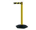 Tensator Black & Yellow Plastic, Rubber Retractable Barrier, 3.65m, Yellow/Black Tape