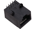 Modulaarijakkiliitin, Jakki, RJ45, CAT5, Suora, Asennot - 8, Kontaktien määrä - 8, Suojaamaton