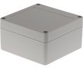 Plastic Enclosure 100x100x55mm Light Grey Polycarbonate IP65