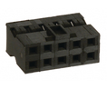 Socket housing, Minitek 2x5-pin, Straight, Socket, Positions - 10, Pack of 5 pieces
