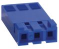 Crimp housing, Straight, Socket, Positions - 3, Pack of 10 pieces