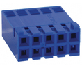 Crimp housing, Straight, Socket, Positions - 10, Pack of 10 pieces