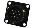 Panel-mount plug, MIL-C-26482 Series I, Receptacle / Plug, 10-6, 7.5A