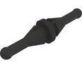 Tuulettimen kiinnike 32.3mm, Musta, 50 kappaleen pakkaus