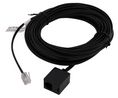 Telefonkabel / Modularkabel, RJ11-Stecker - Buchse RJ11, Flach, 5m, Schwarz