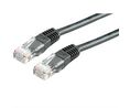 Patchkabel, RJ45-Steckverbinder - RJ45-Steckverbinder, Cat 6, UTP, 2m, Schwarz