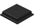 Rubber Feet, Square, 10.5x10.5x2.5mm, 72 Shore M, Black