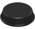Rubber Feet, Round, 20x20x5mm, 72 Shore M, Black
