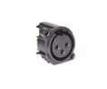 XLR-liitin, Naarasliitin, Suora, Seinäasennus, Navat - 3