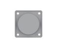 Blanking Cover Glossy INTEGRO Wall Mount Grey