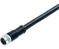 Circular Connector, M12, Socket, Straight, Poles - 4, Overmould Cable, Cable Mount