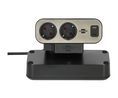 Desk Outlet estilo Duplex 10x DE Type F (CEE 7/3) Socket / USB-A Socket / USB-C Socket - FR Type E (CEE 7/6) Plug 2m