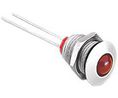 LED Indicator 2V DC Fixed Red Soldering Lugs