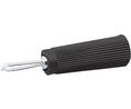 Banana Plug Insulated Unshrouded 2 mm Silver 30A Soldering Black