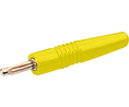Banana Plug Insulated Unshrouded 2 mm Gold 20A Soldering Yellow