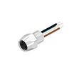 Circular Connector, M8, Socket, Straight, Poles - 4, Panel Mount