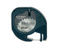 Label Tape, D1, Plastic, 12mm x 4m, Grey