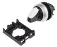 RMQ Titan Series 3 Position Selector Switch Head, 22mm Cutout, Black Handle