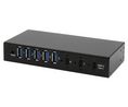 Teollinen USB-keskitin, 7x USB-A-liitäntä / USB-C-liitäntä, 3.1, 10Gbps