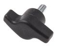 Black Wing Clamping Knob, M6, Threaded Stud, M6, Black, Pack of 10 pieces