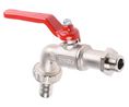 Chrome Plated Brass Lever Bib Tap, 3/8in