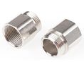 Thread Converter, Conduit Fitting, 13mm Nominal Size, PG13.5 → M20, Brass