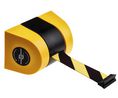 Tensator Black & Yellow Retractable Barrier, 9m, Yellow/Black Tape, Plastic