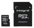 Integral Memory 4 GB MicroSDHC Micro SD Card, Class 10
