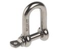 D-Shackle, Stainless Steel, 120kg, Screw Pin, Stainless Steel