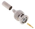 Telegartner, Plug Cable Mount BNC Connector, 50Ohm, Crimp Termination, Straight Body, Hane, Rak, 50Ohm, Crimp