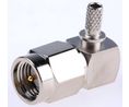 RF Connector, SMA, Brass, Plug, Right Angle, 50Ohm, Crimp
