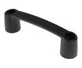 Black Plastic Handle 45 mm Height, 31mm Width, 163mm Length, Pack of 2 pieces