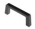 Pinet Black Aluminium Handle 40 mm Height, 12.2mm Width, 102mm Length, 102mm, Aluminium, Black, Pack of 2 pieces