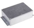 Silver Die Cast Aluminium Enclosure, IP66, Flanged, Silver Lid, 201.7 x 121.2 x 55.3mm
