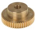Bronze 0.8 Module Worm Wheel Gear 50 Tooth25mm Hub Dia., 40.06mm Pitch Dia. 18mm Face