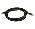 3m Cat5e, Black RJ45 to Male RJ45 Male, U/UTP Unshielded, Terminated LSZH Sheath