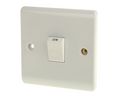 White Rocker Light Switch, 1 Way, 1 Gang x 86mm