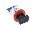 Black, Blue, Red 1-Lock ABS, Nylon, Steel Conventional Miniature Circuit Breaker Lockout, 7.25mm Shackle