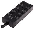 Sensor Box, M12, 5m cable, 5 way, 8 port